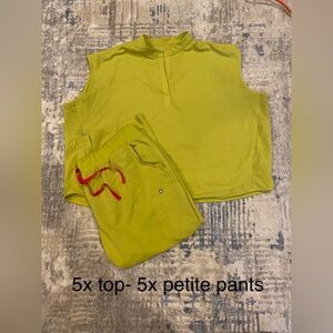 5x top 5x petite high waisted pants